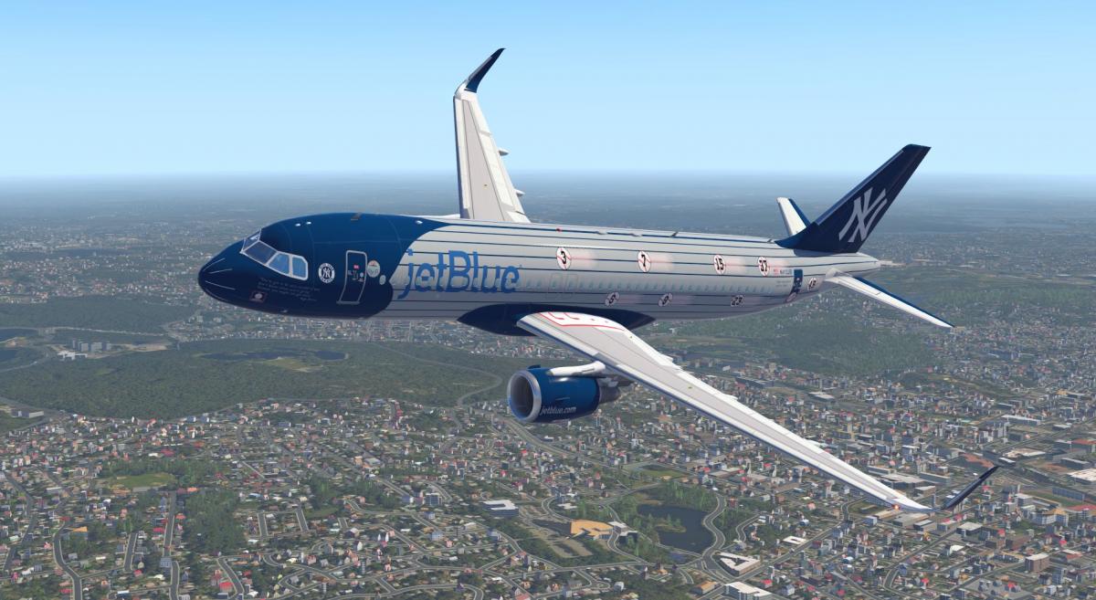 A320 JetBlue Blue York Yankees Livery • Flight Simulator 2020